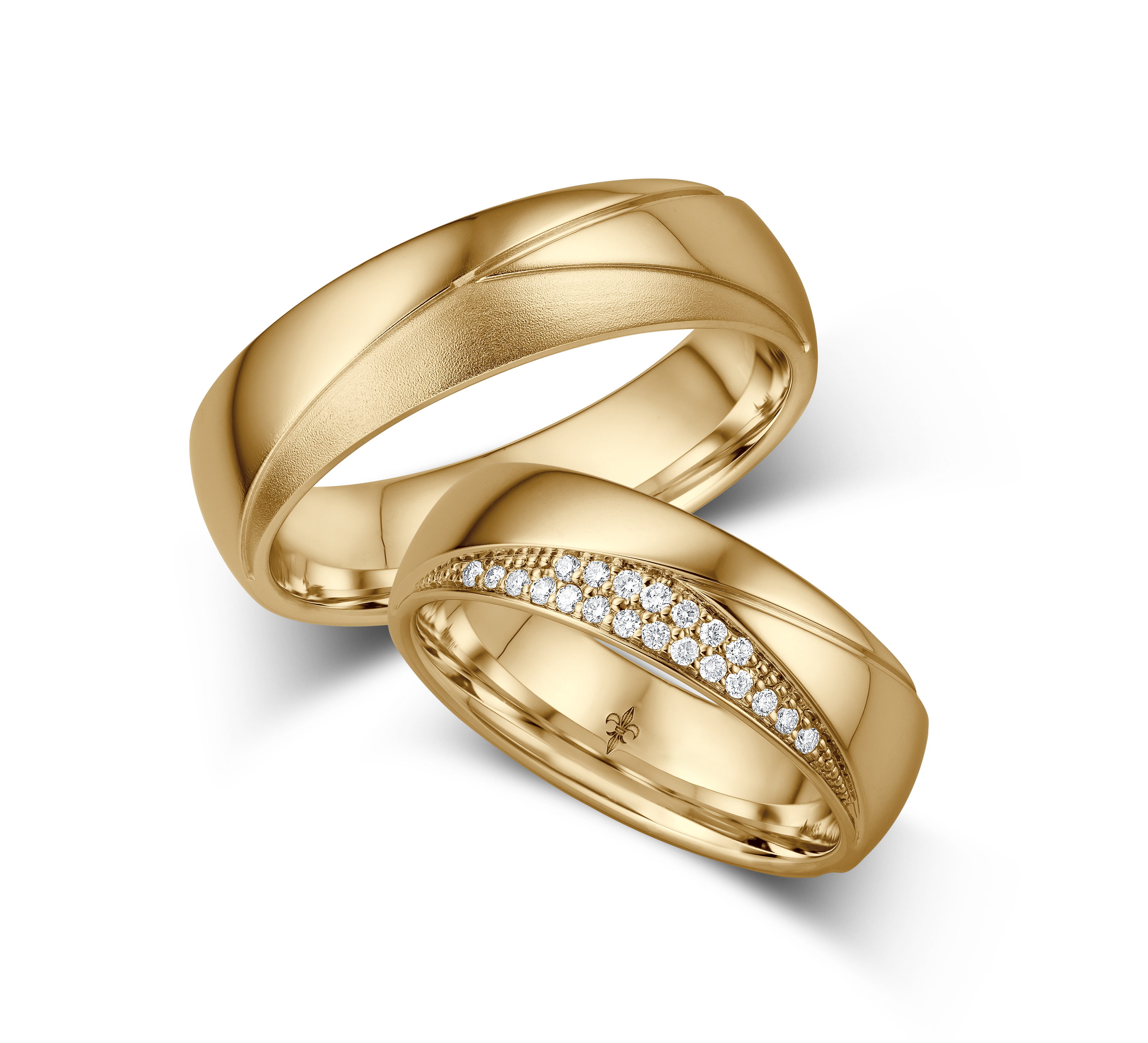Trauringe Gold Paar TR-00010G-375