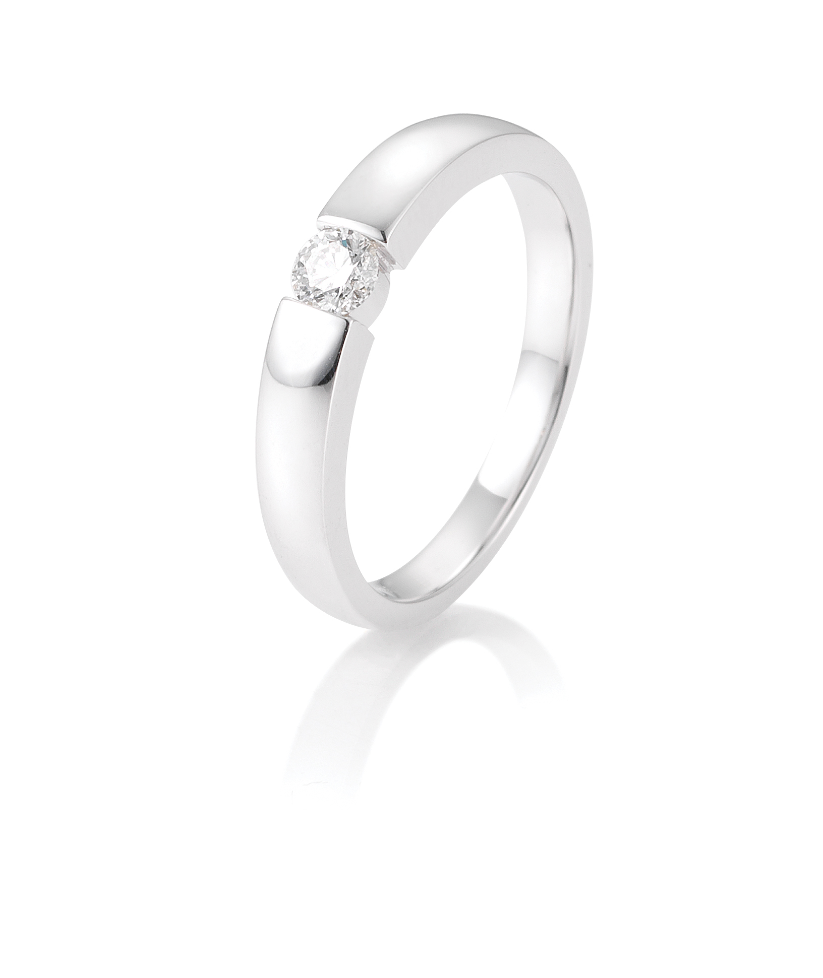 Damenring Platin mit Diamant B-41-821280-600Pt