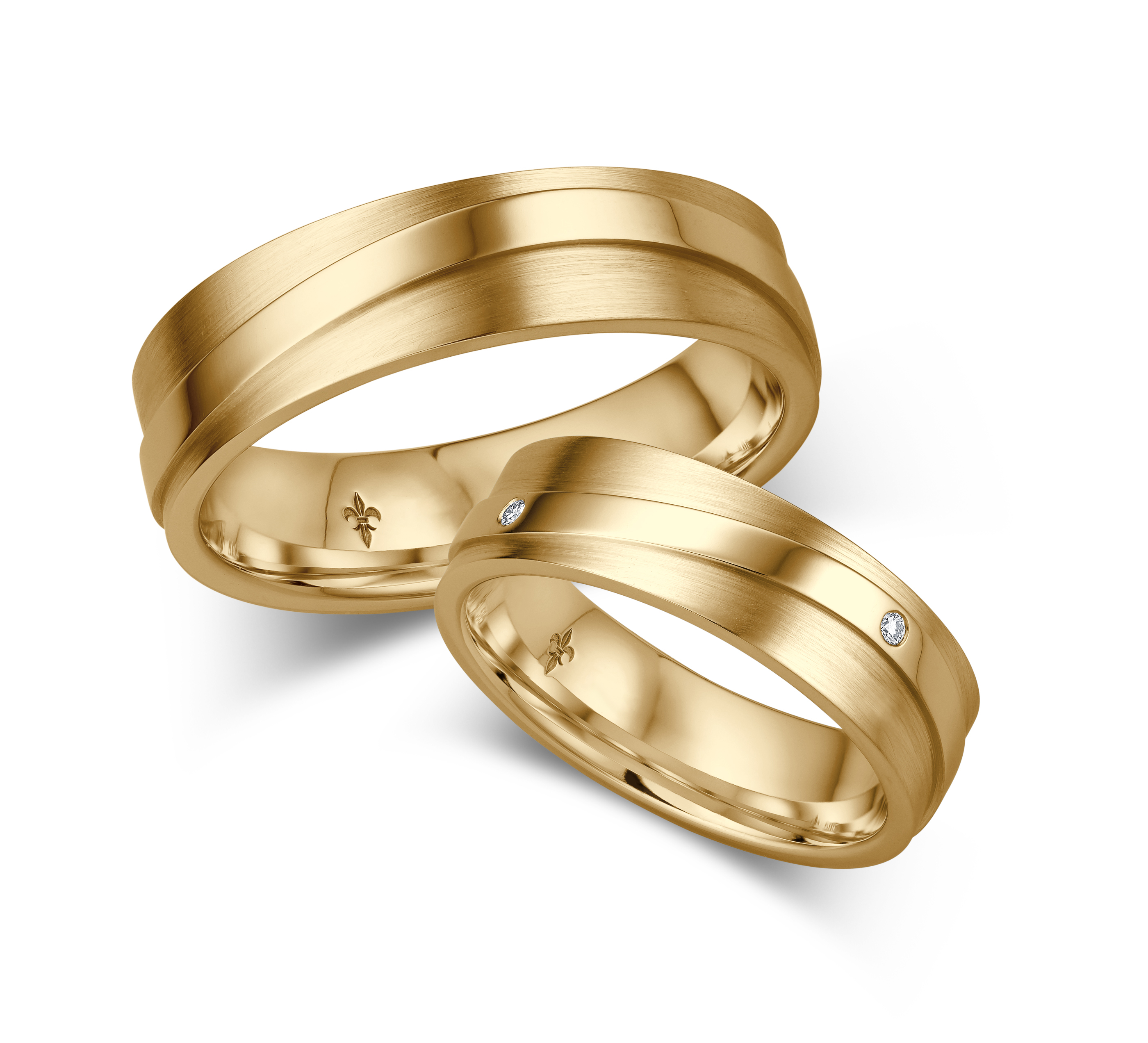 Trauringe Gold Paar TR-00027G-375