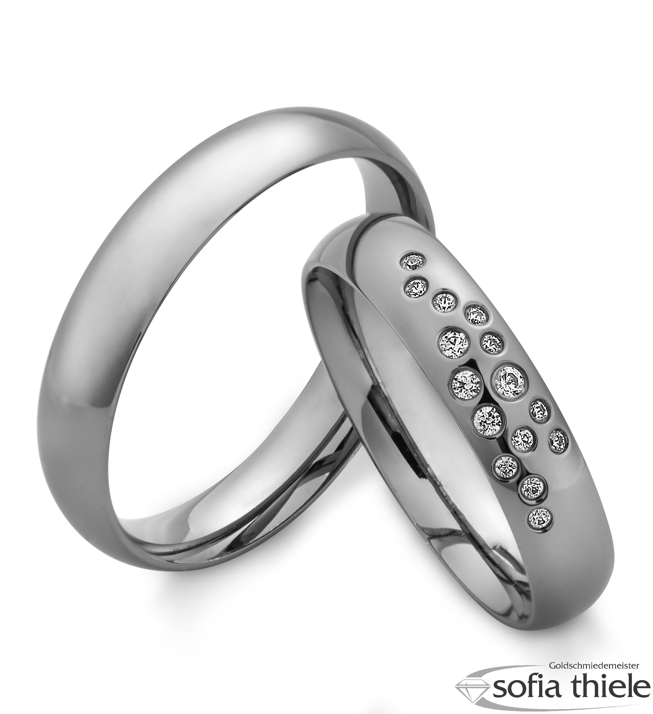 Trauringe Tantal Paar B-48-09507-045