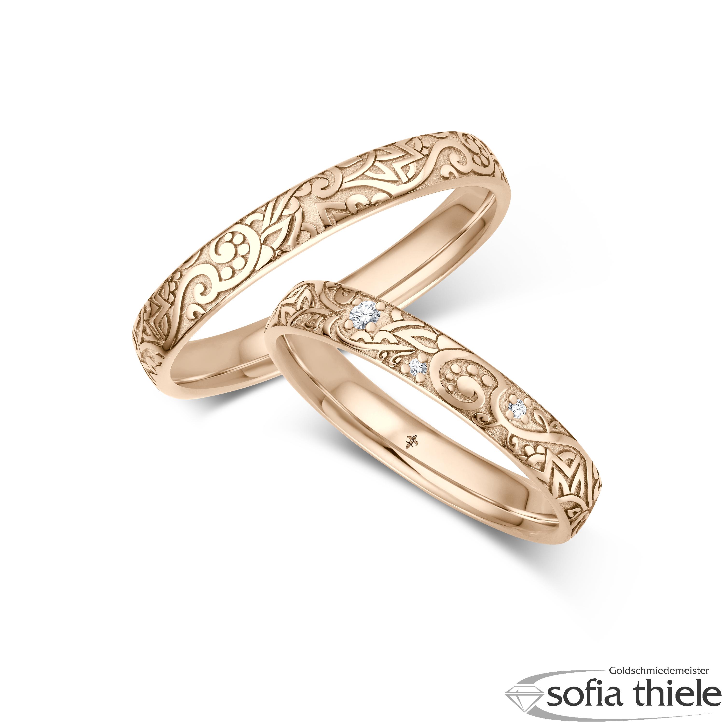 Trauringe Gold Paar TR-00086R