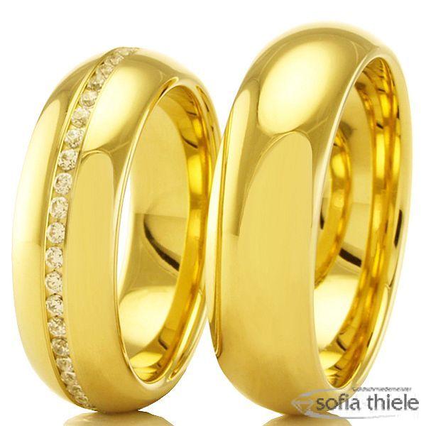 Trauringe Gold Paar 02-50070-080