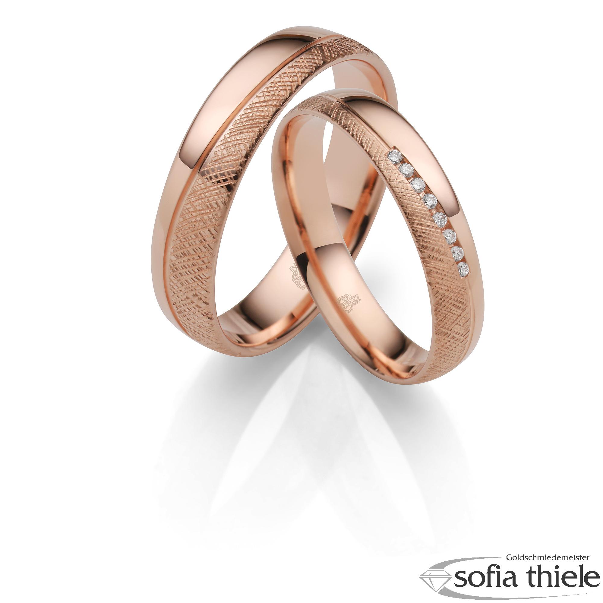 Trauringe Gold Paar R-10-04905-040