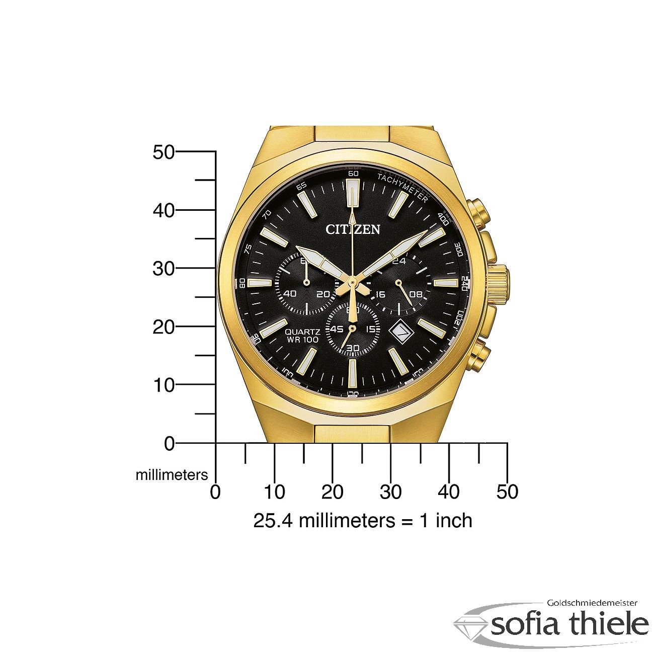 Herrenuhr Metallband Quarz AN8173-51E