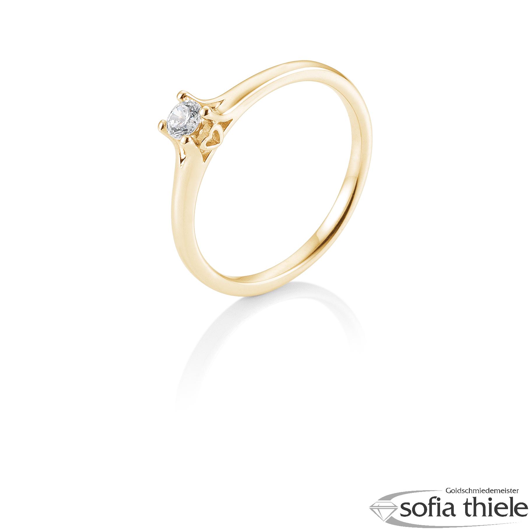Damenring Gold  mit Diamant B-41-056800-585G