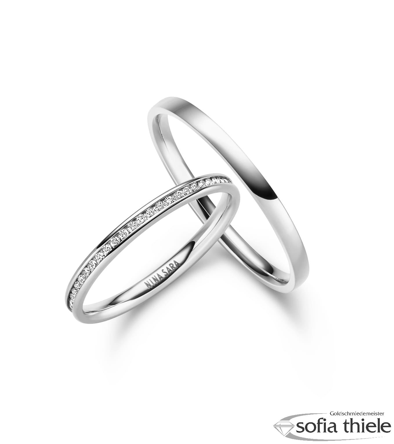 NS-04-Paar Trauringe Edelstahl Paar NS-04-Paar