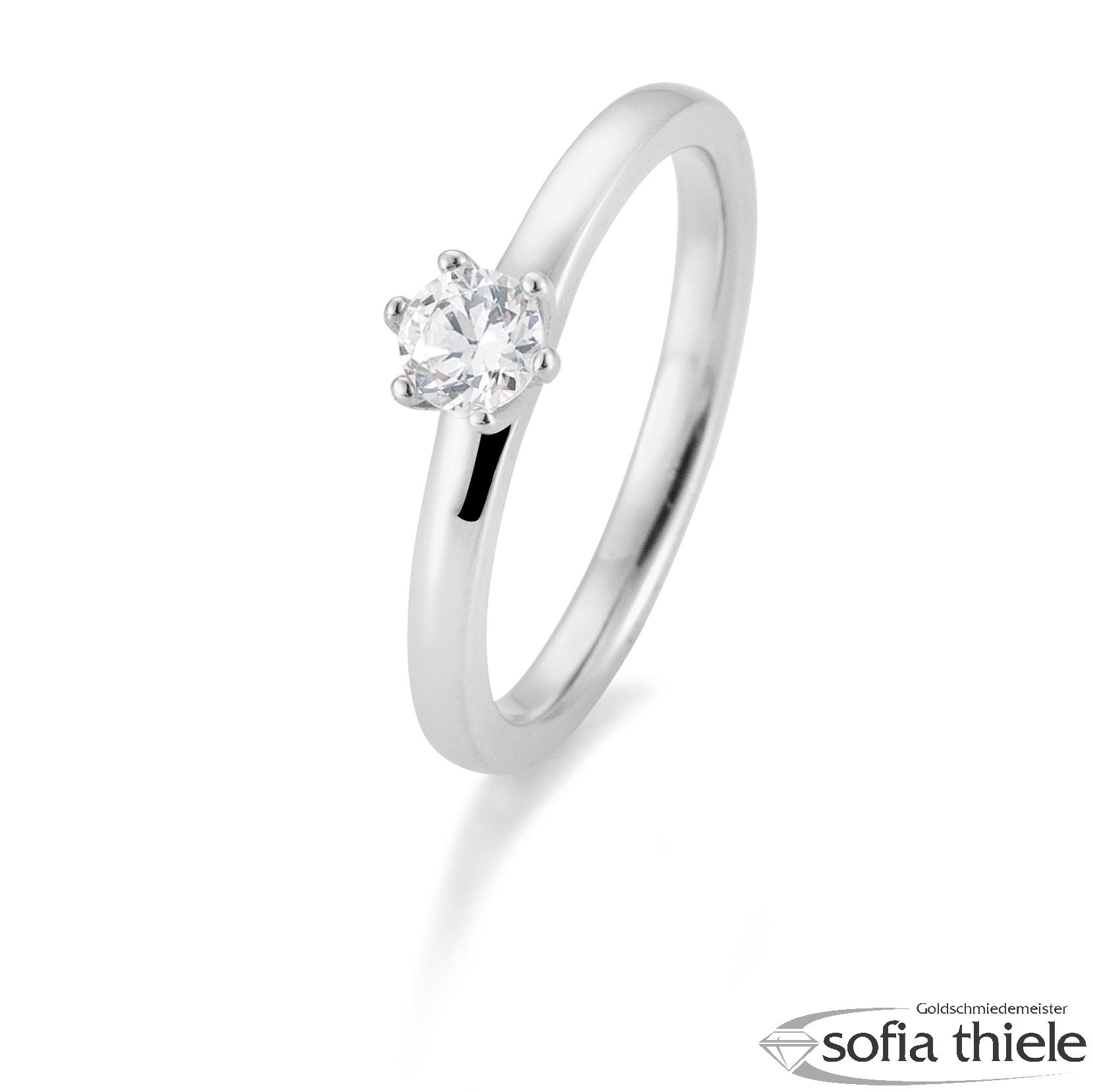 Damenring Platin mit Diamant B-41-061050-6Pt-L Damenring Platin mit Diamant B-41-061050-6Pt-L