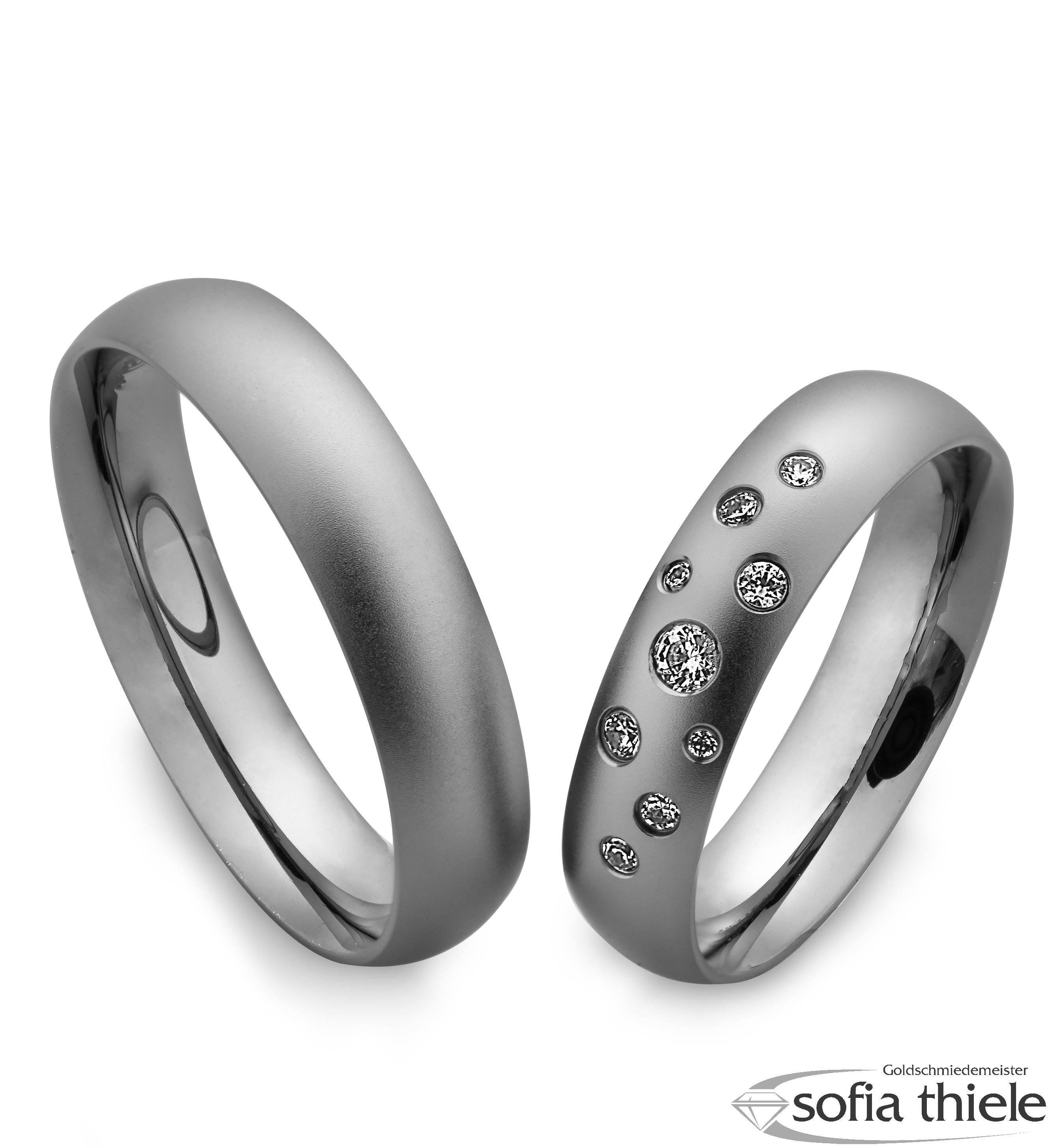 Trauringe Tantal Paar B-48-09509-050