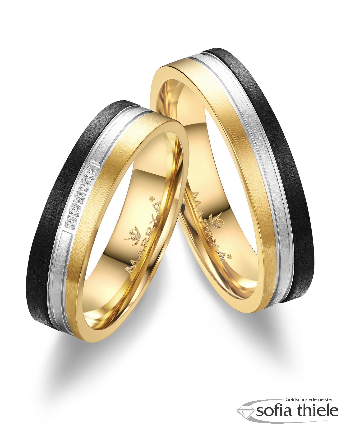 Trauringe Gold Paar CA-13-A-333-B