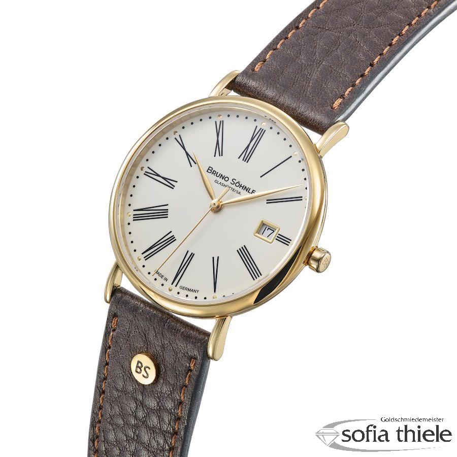 Herrenuhr Lederband Quarz 17-33085-137