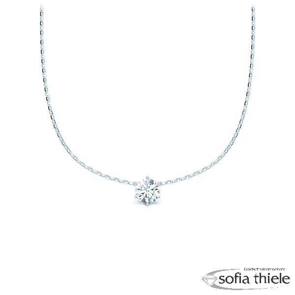 Kette-Collier Platin m. Dia. RU-1580-1-Pt