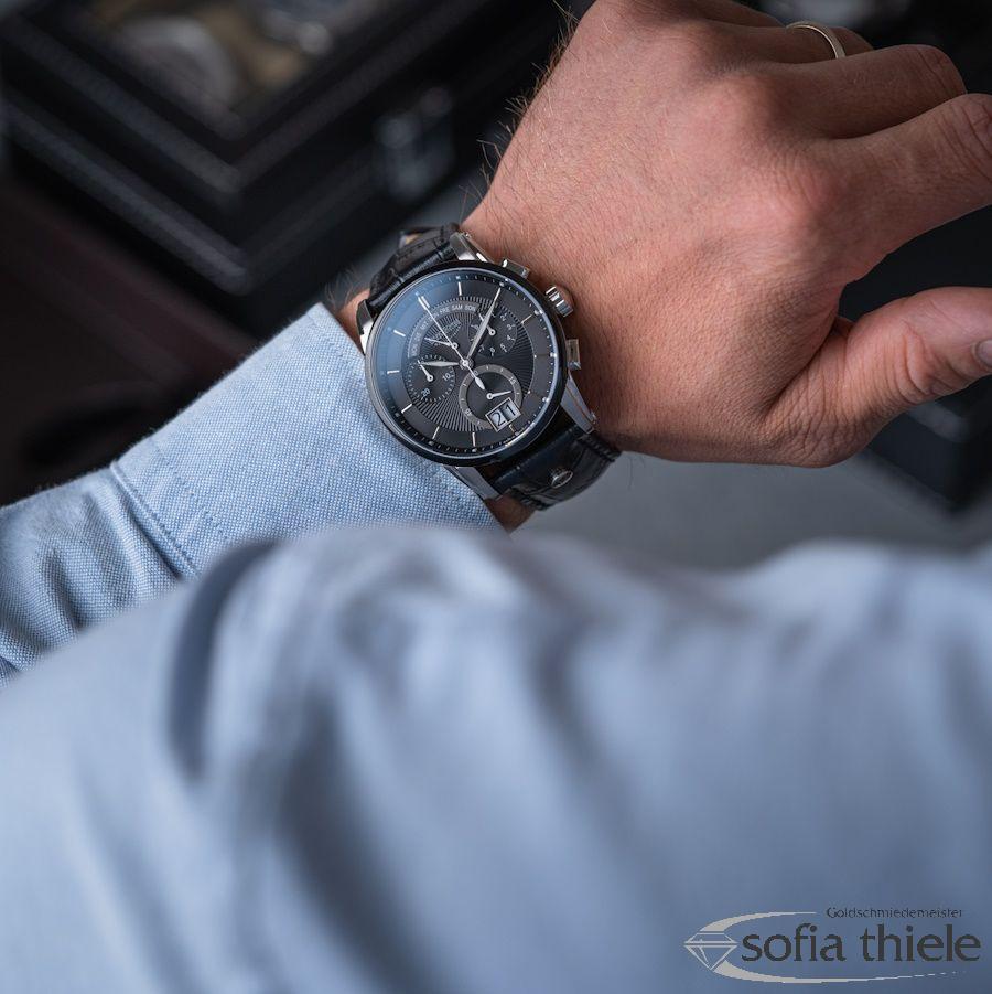 Herrenuhr Lederband Quarz 17-73117-741