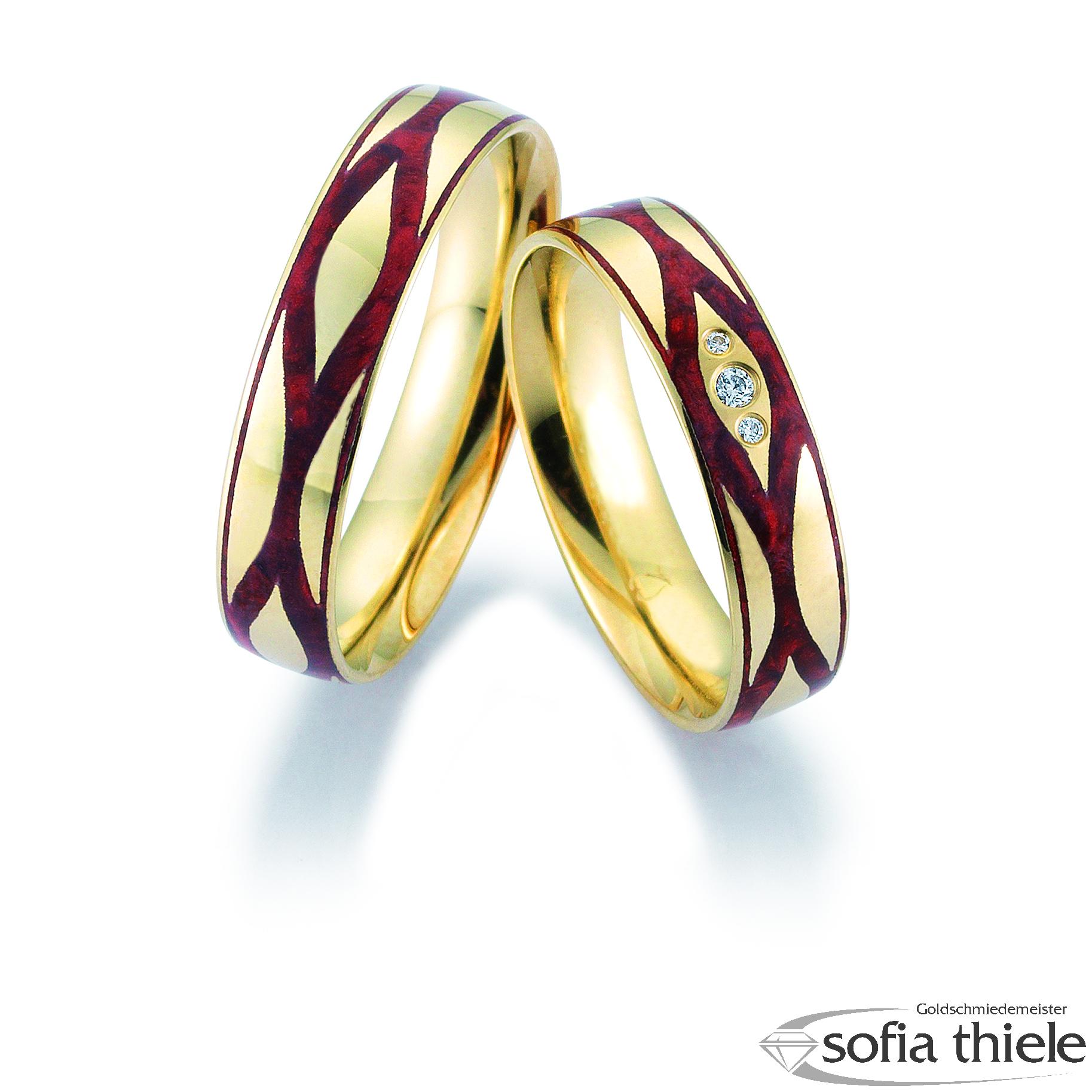 Trauringe Gold Paar B-48-06559-60