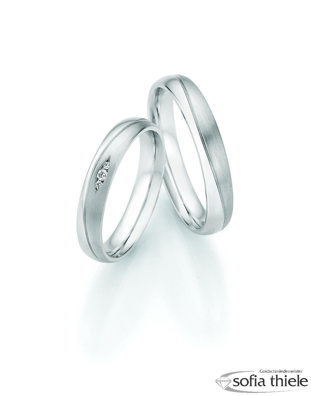 Trauringe Silber Paar 55-33130-040