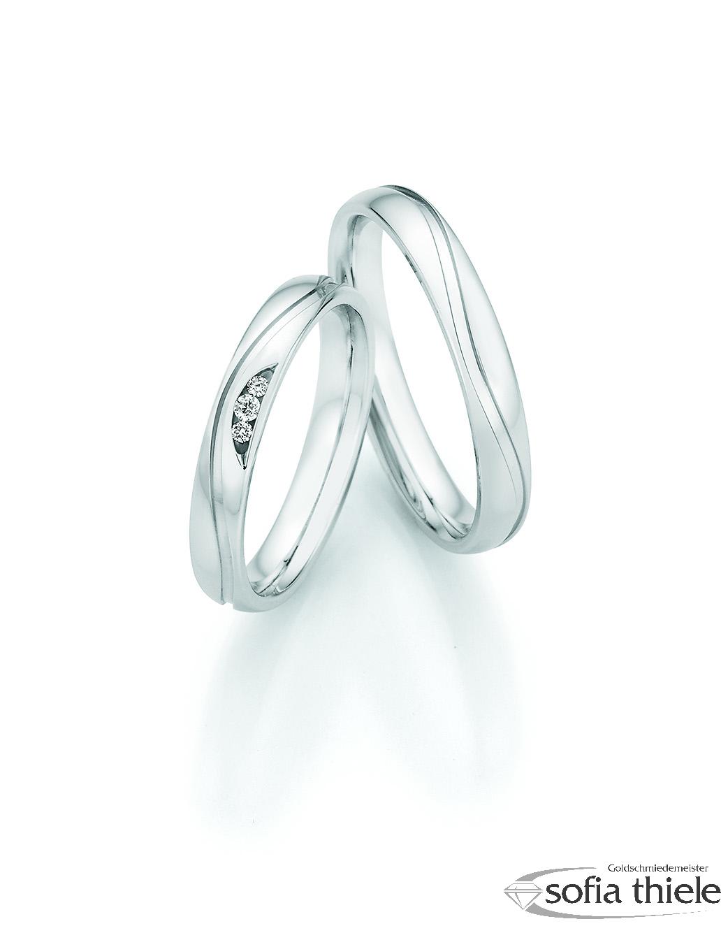 Trauringe Silber Paar 55-33150-035