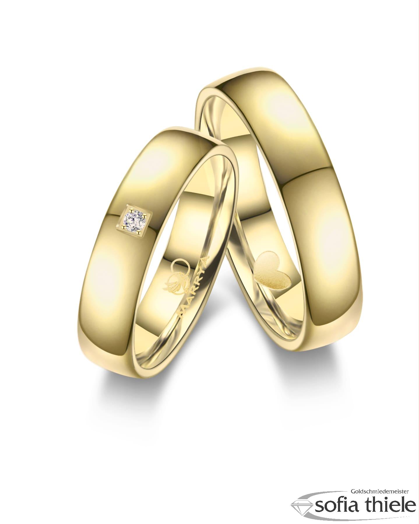 Trauringe Edelstahl Paar ES-30 Trauringe Edelstahl Paar ES-30