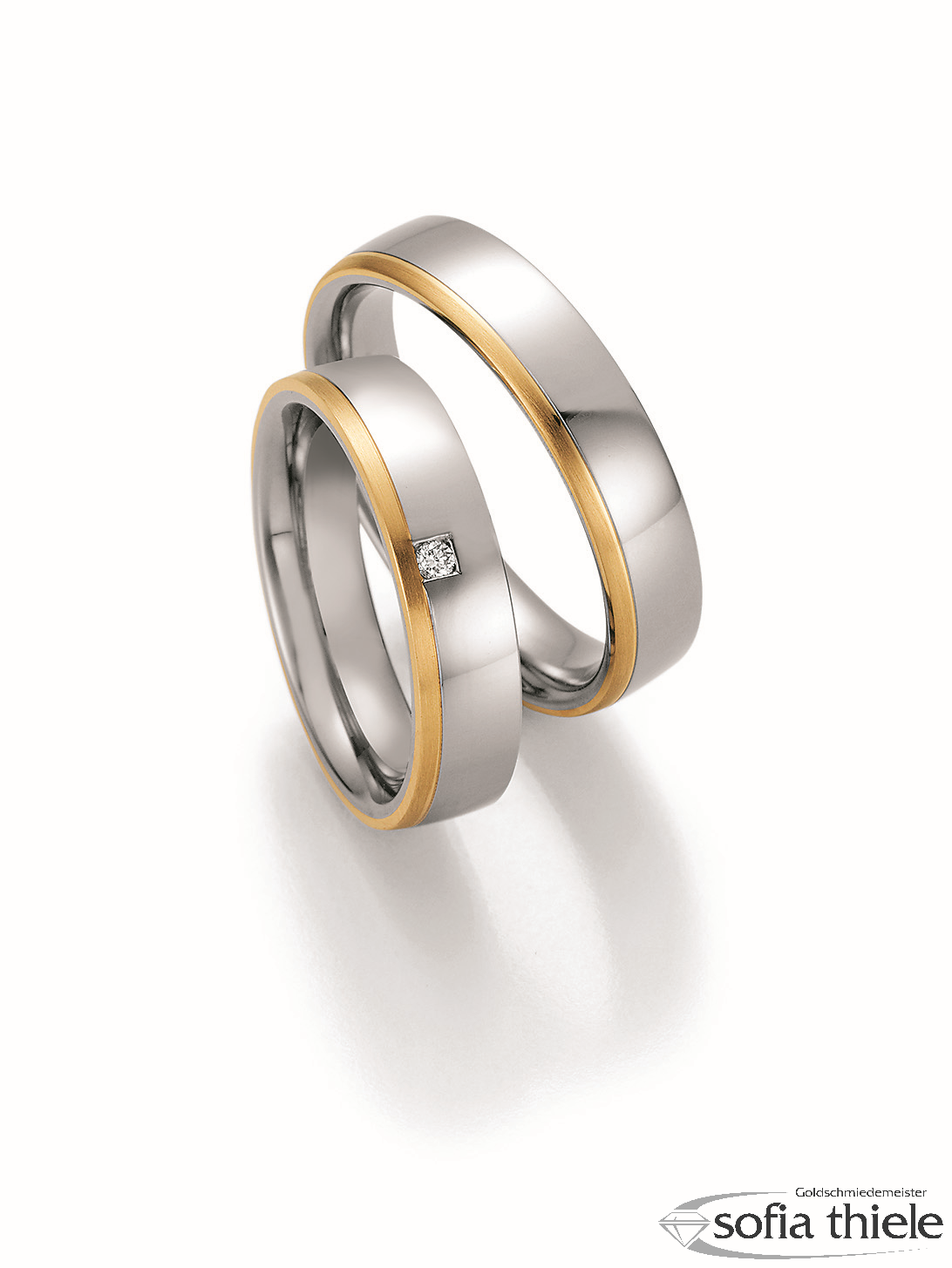 Trauringe Edelstahl Paar 88-01850-050 Trauringe Edelstahl Paar 88-01850-050