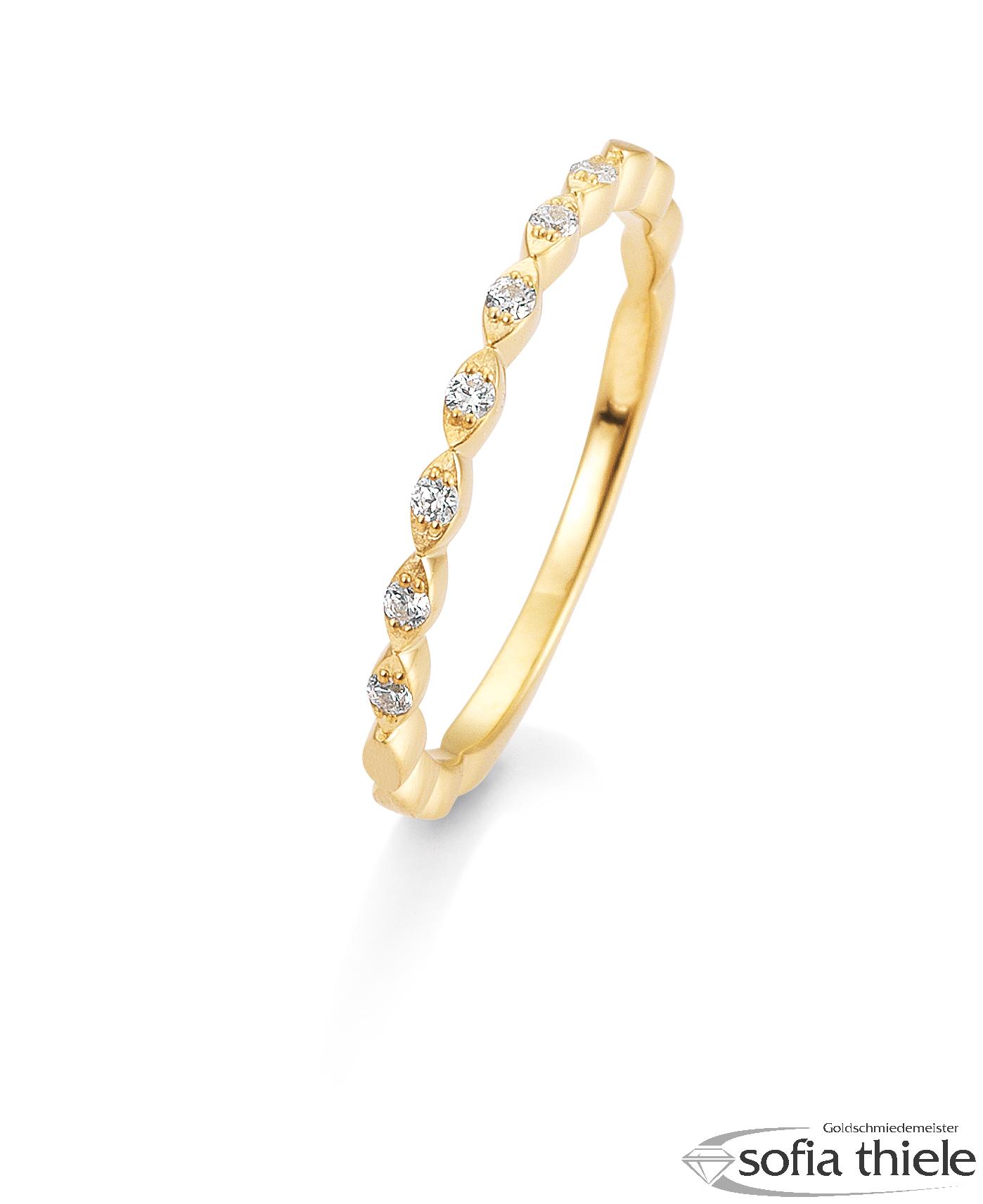 Damenring Gold  mit Diamant B-41-057080-585G