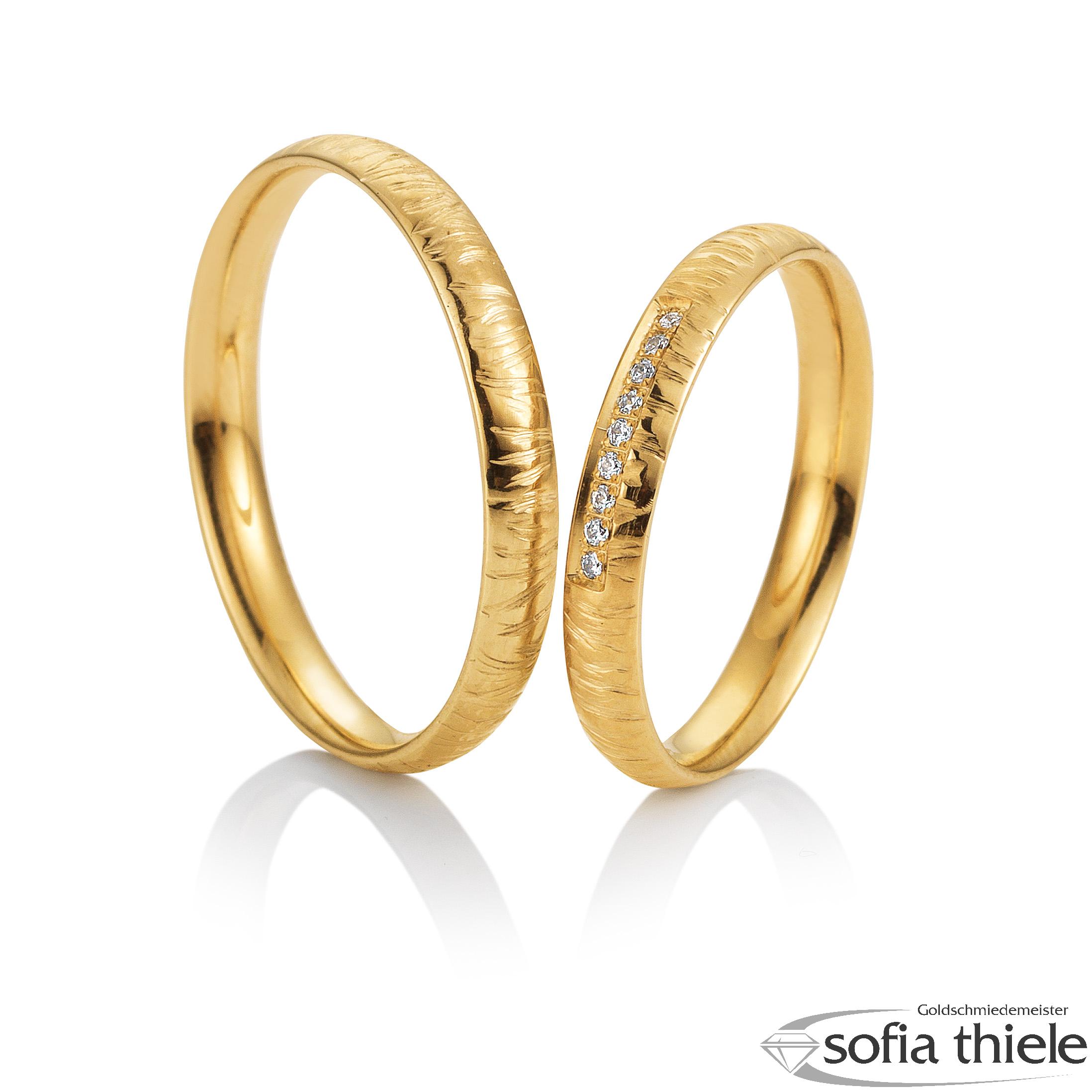 Trauringe Gold Paar 49-81777-375G