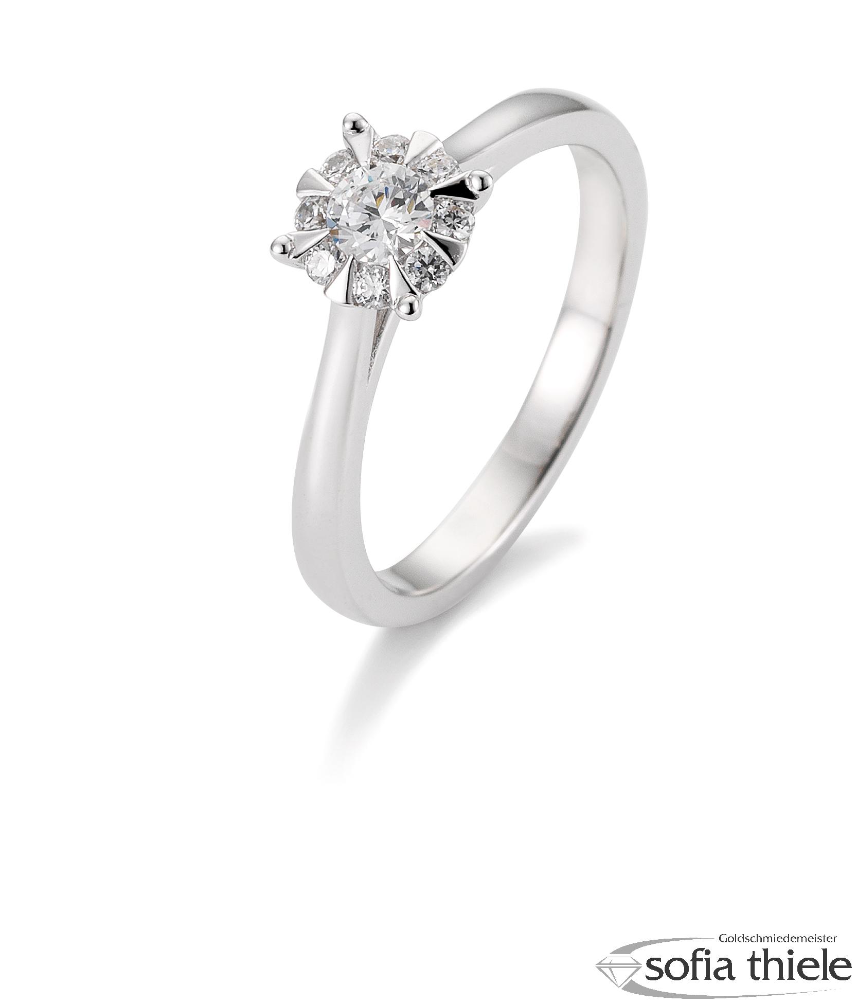 Damenring Platin mit Diamant B-41-057650-6Pt-L Damenring Platin mit Diamant B-41-057650-6Pt-L