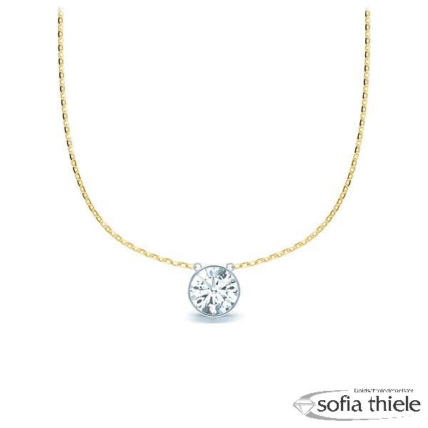 Kette-Collier Gold mit Diamanten RU-1583-7-GW
