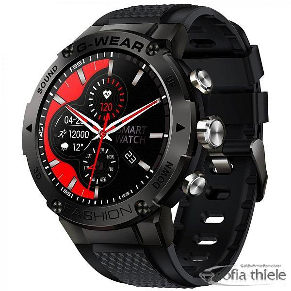 Herrenuhr Kautschuk Smartwatch SW036A