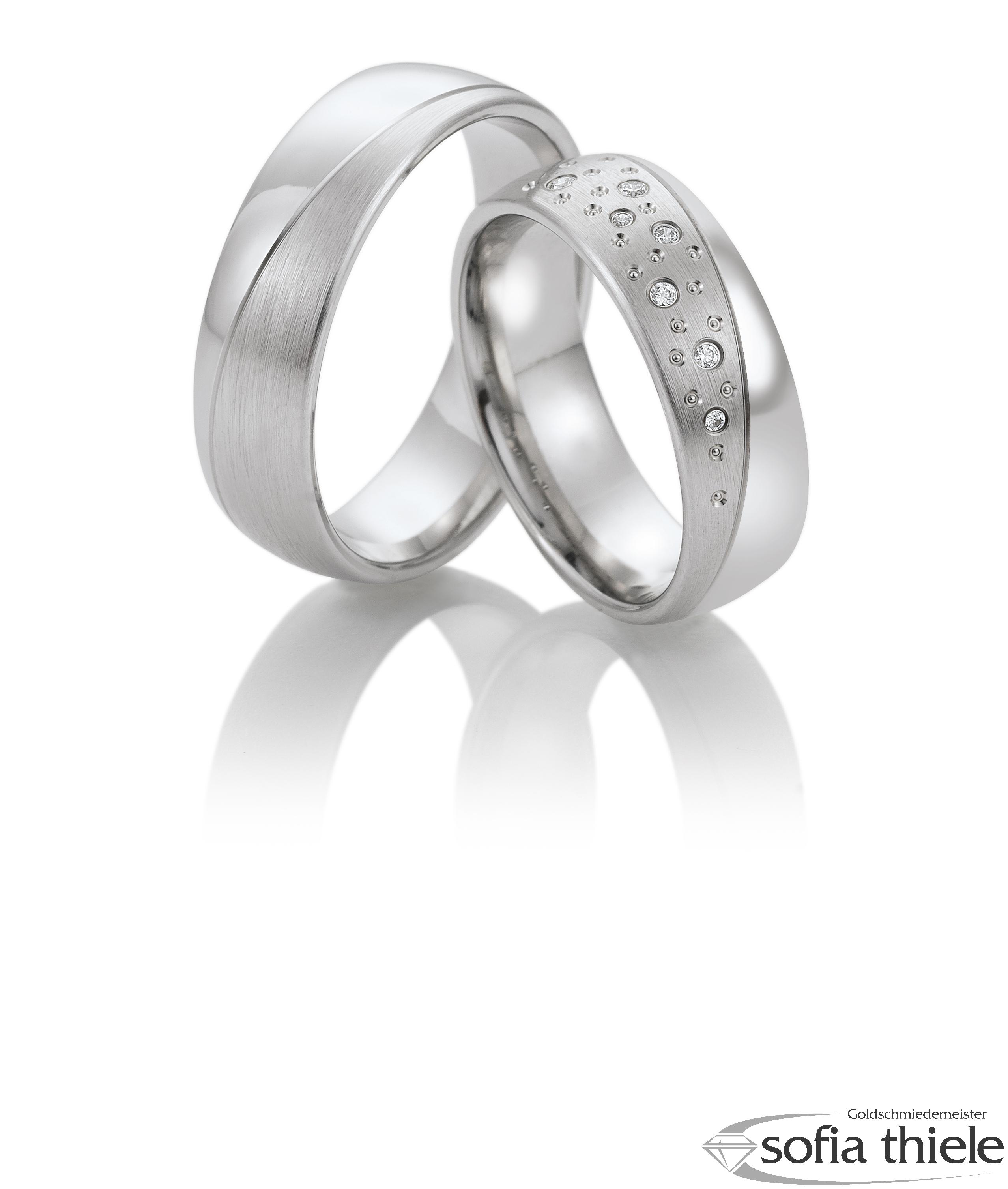 Trauring Palladium Paar 49-81658-59