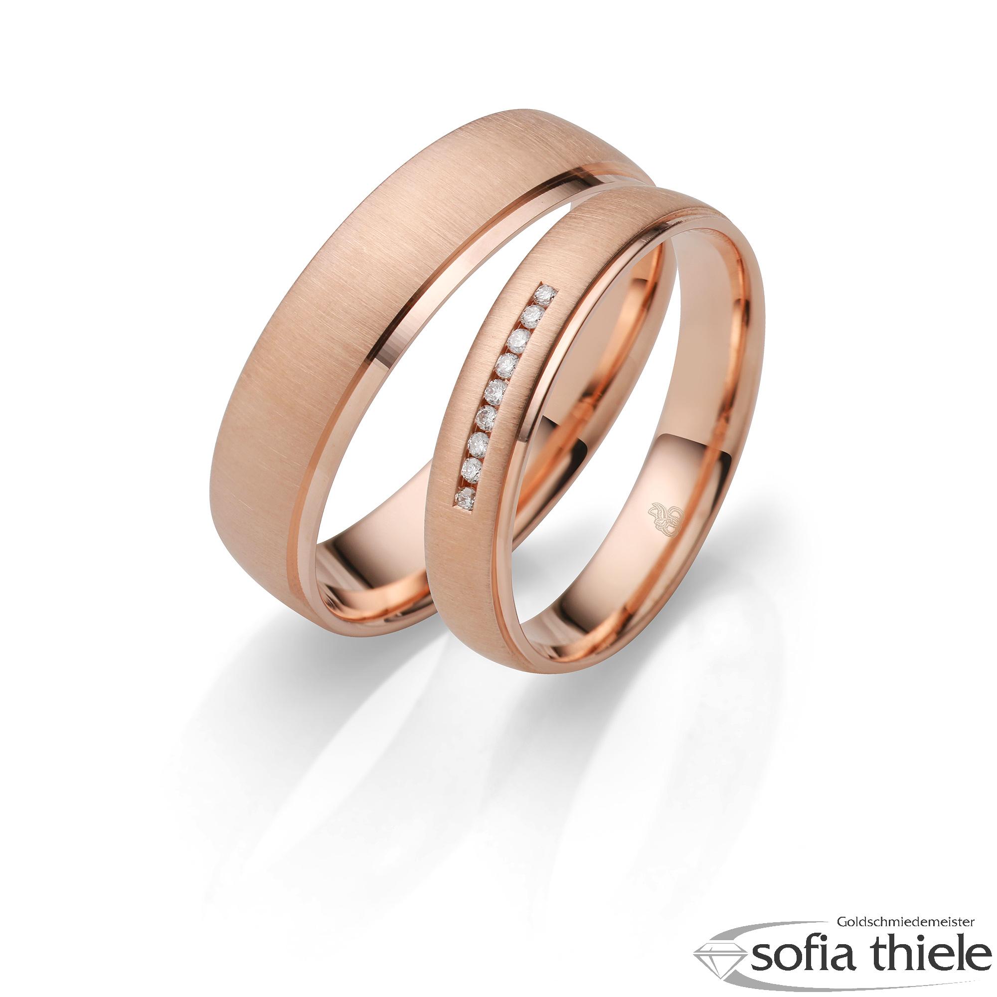 Trauringe Gold Paar R-10-04908-040