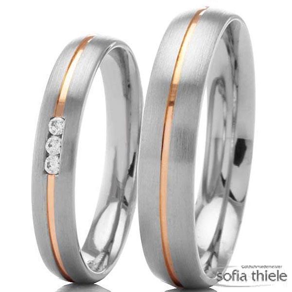 Trauringe Gold Paar G-28654-3,5
