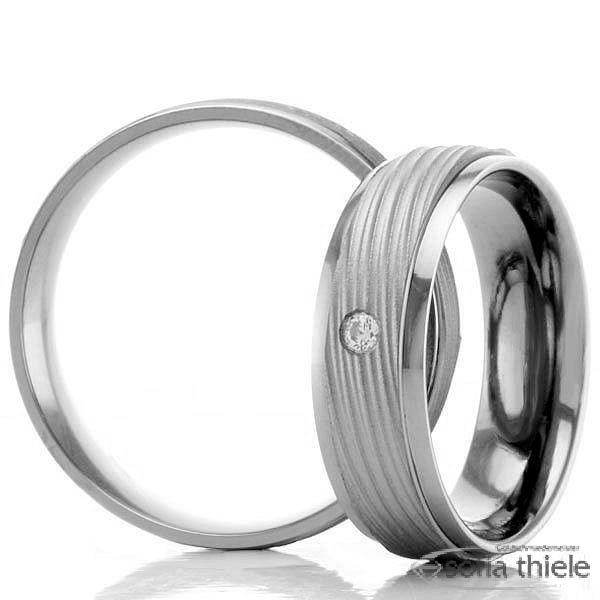 Trauring Palladium Paar R-501