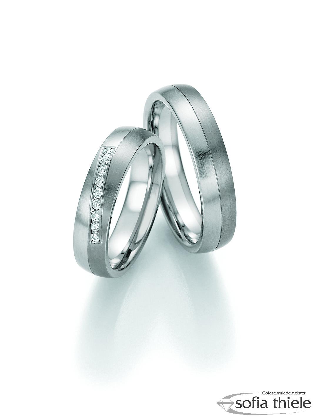 Trauringe Edelstahl Paar 68-06110-050 Trauringe Edelstahl Paar 68-06110-050