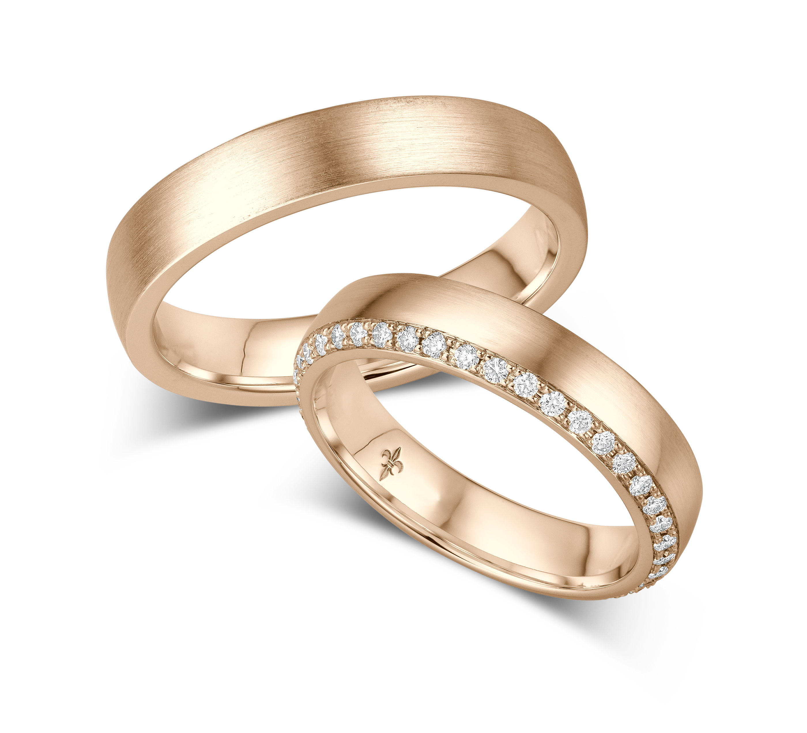 Trauringe Gold Paar TR-00005R-375
