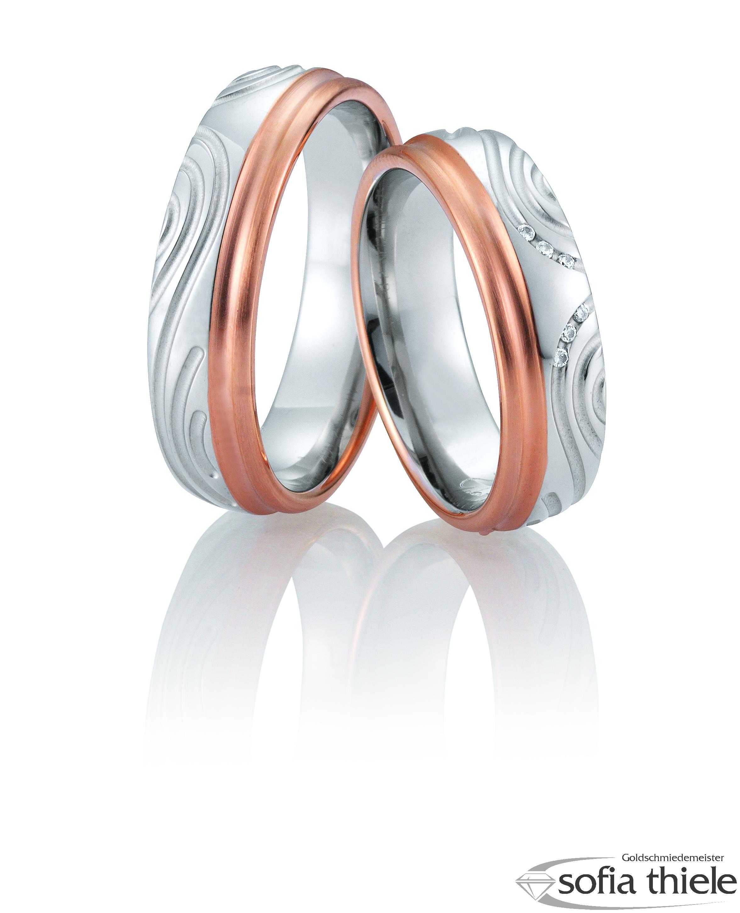 Trauring Palladium Paar B-48-02663-64 Trauring Palladium Paar B-48-02663-64