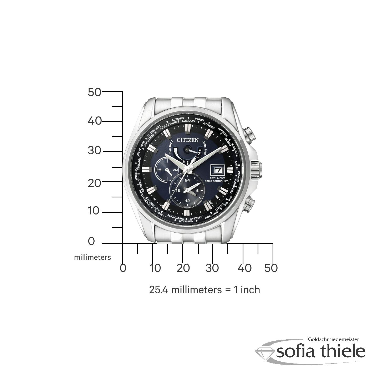 Herrenuhr Metallband Funk AT9030-55L