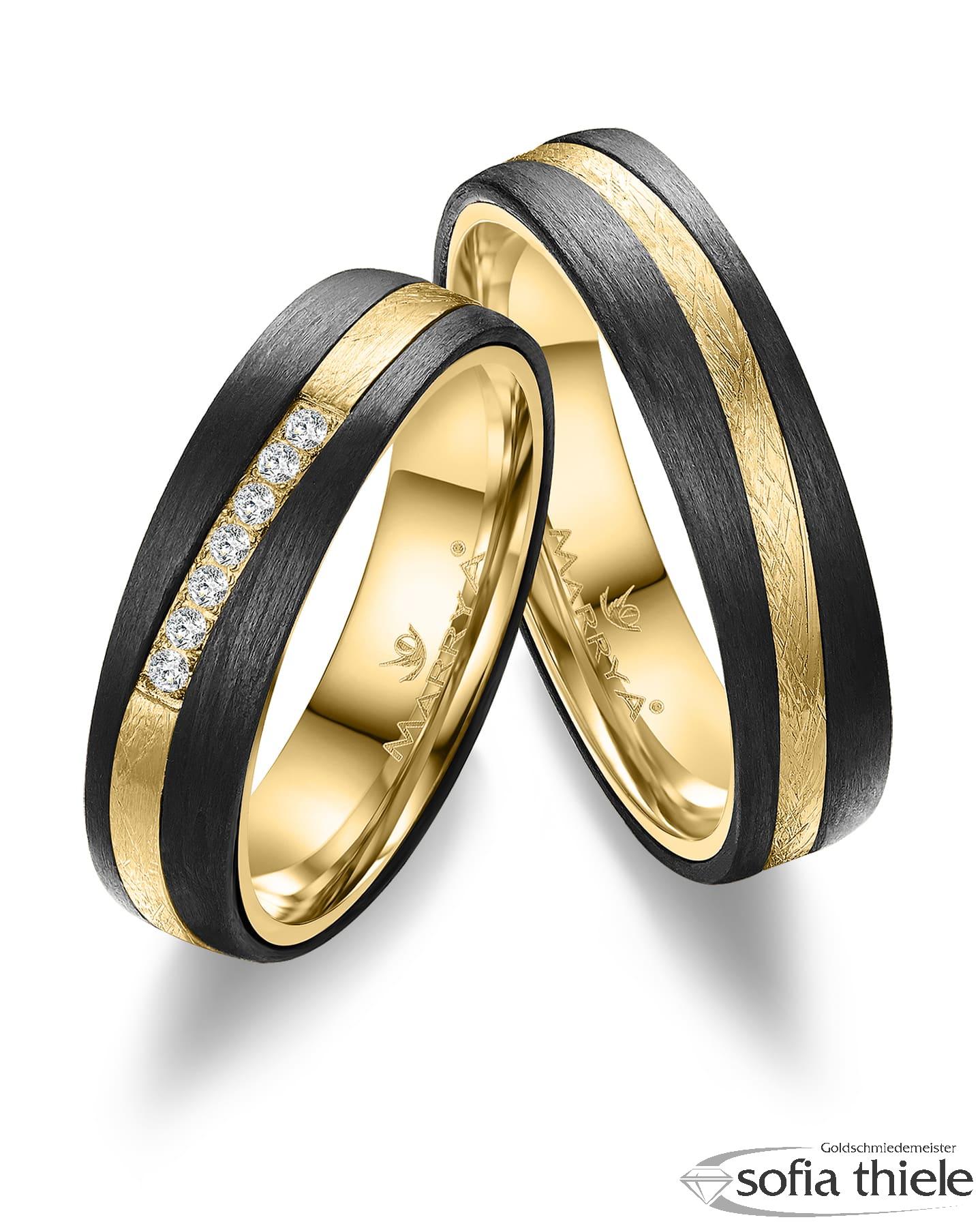 Trauringe Gold Paar CA-17-A-333-B