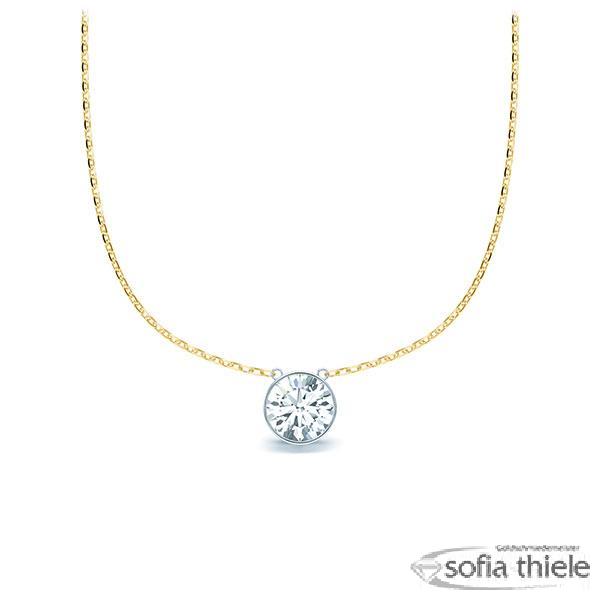 Kette-Collier Gold mit Diamanten RU-1583-7-GW