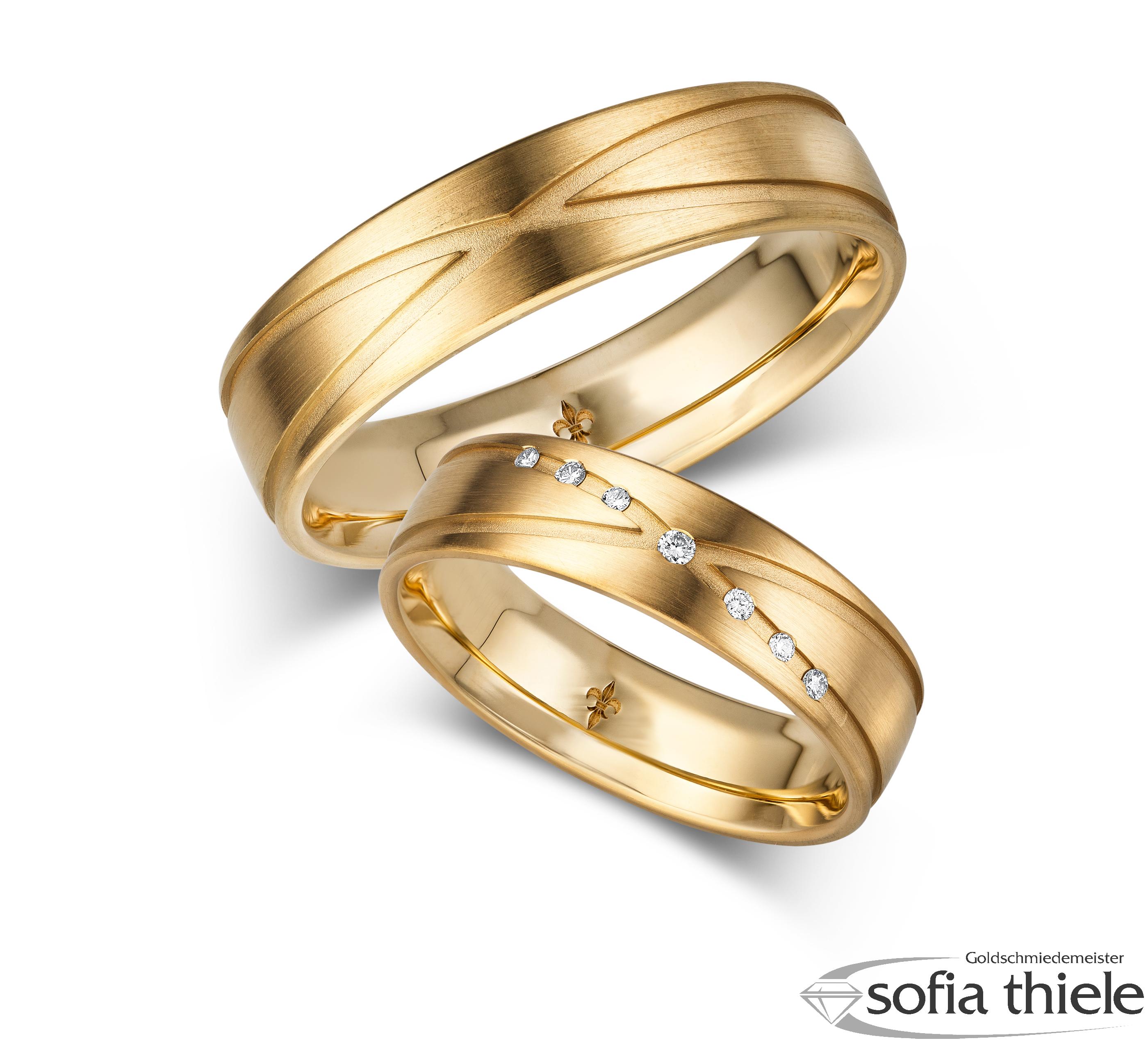 Trauringe Gold Paar TR-00016G