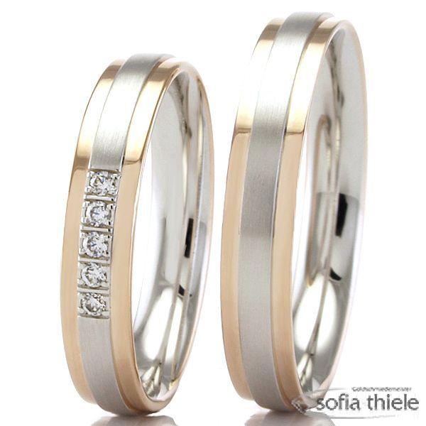 Trauringe Gold Paar F-07392-040