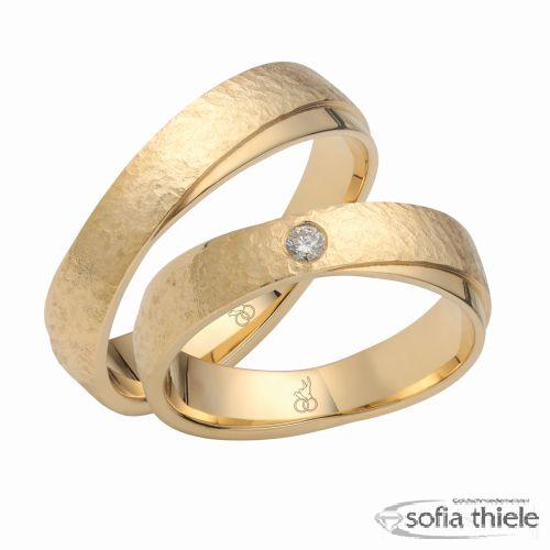Trauringe Gold Paar R-10-05691-055