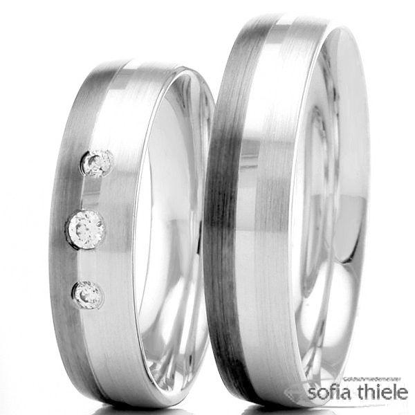 Trauring Palladium Paar R-934