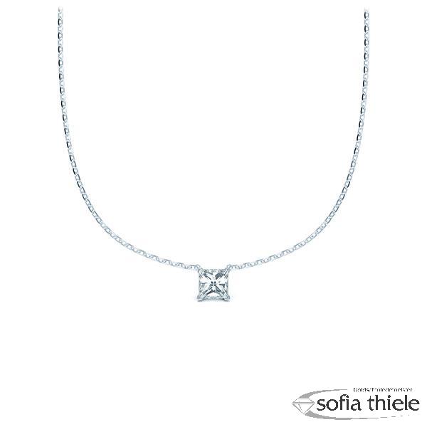 Kette-Collier Platin m. Dia. RU-1581-1-Pt