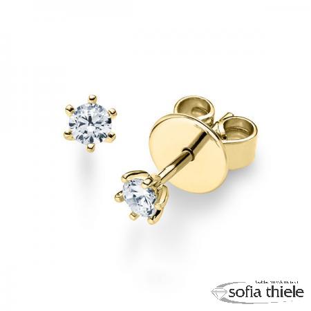 Ohrstecker Gold m. Diamant RU-1572-15-G