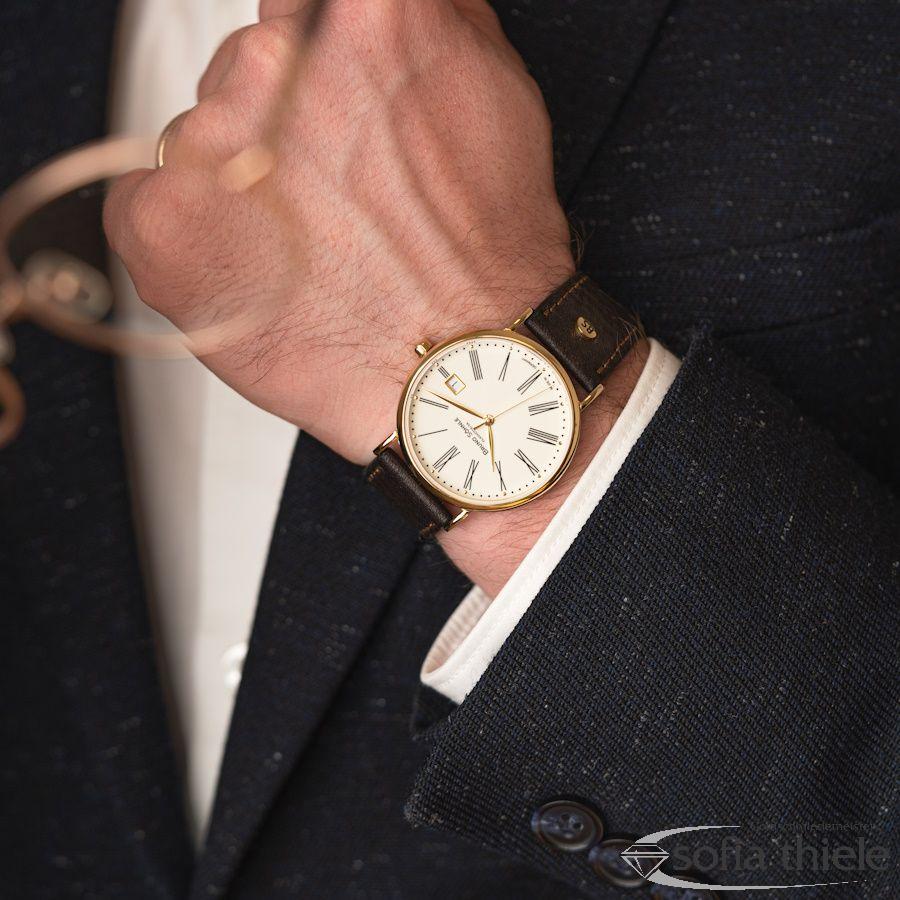 Herrenuhr Lederband Quarz 17-33085-137