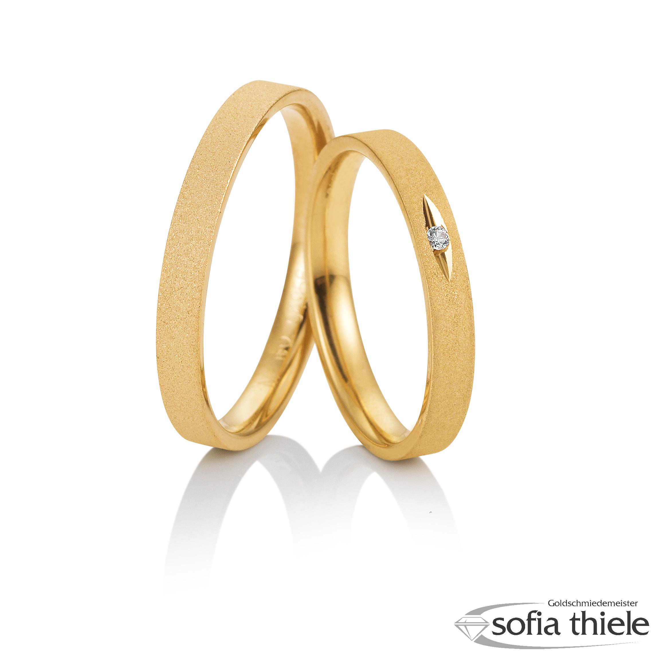 Trauringe Gold Paar 49-81755-375G