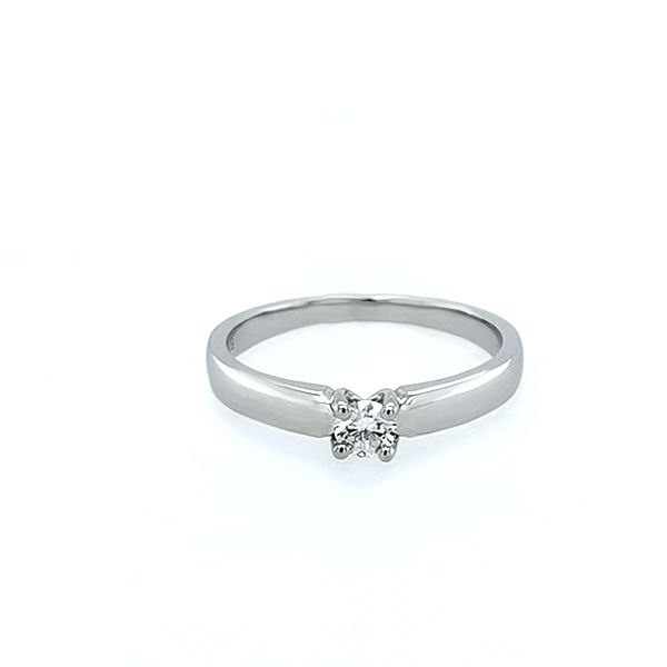 Damenring Gold  mit Diamant Ring-585W-B