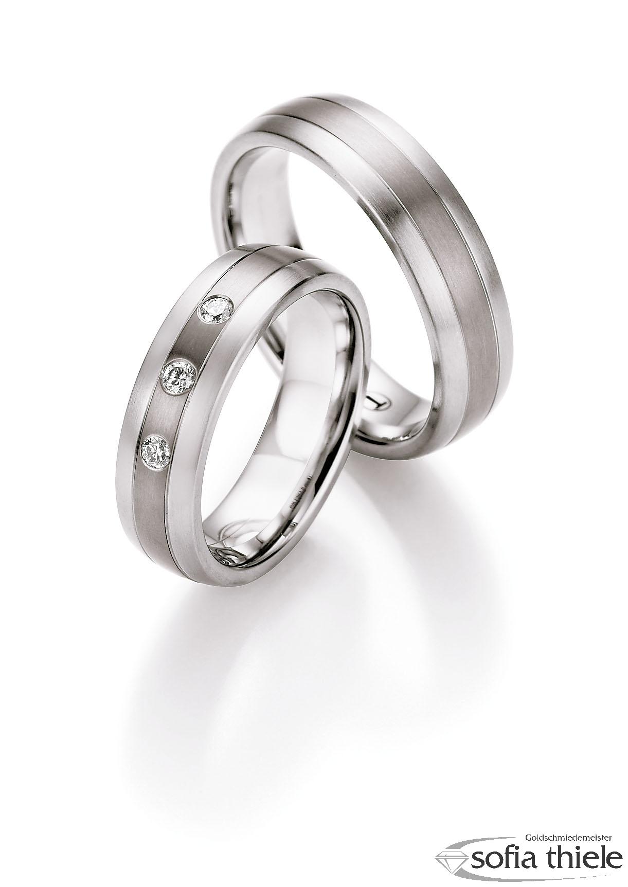 Trauringe Edelstahl Paar 68-06030-060 Trauringe Edelstahl Paar 68-06030-060