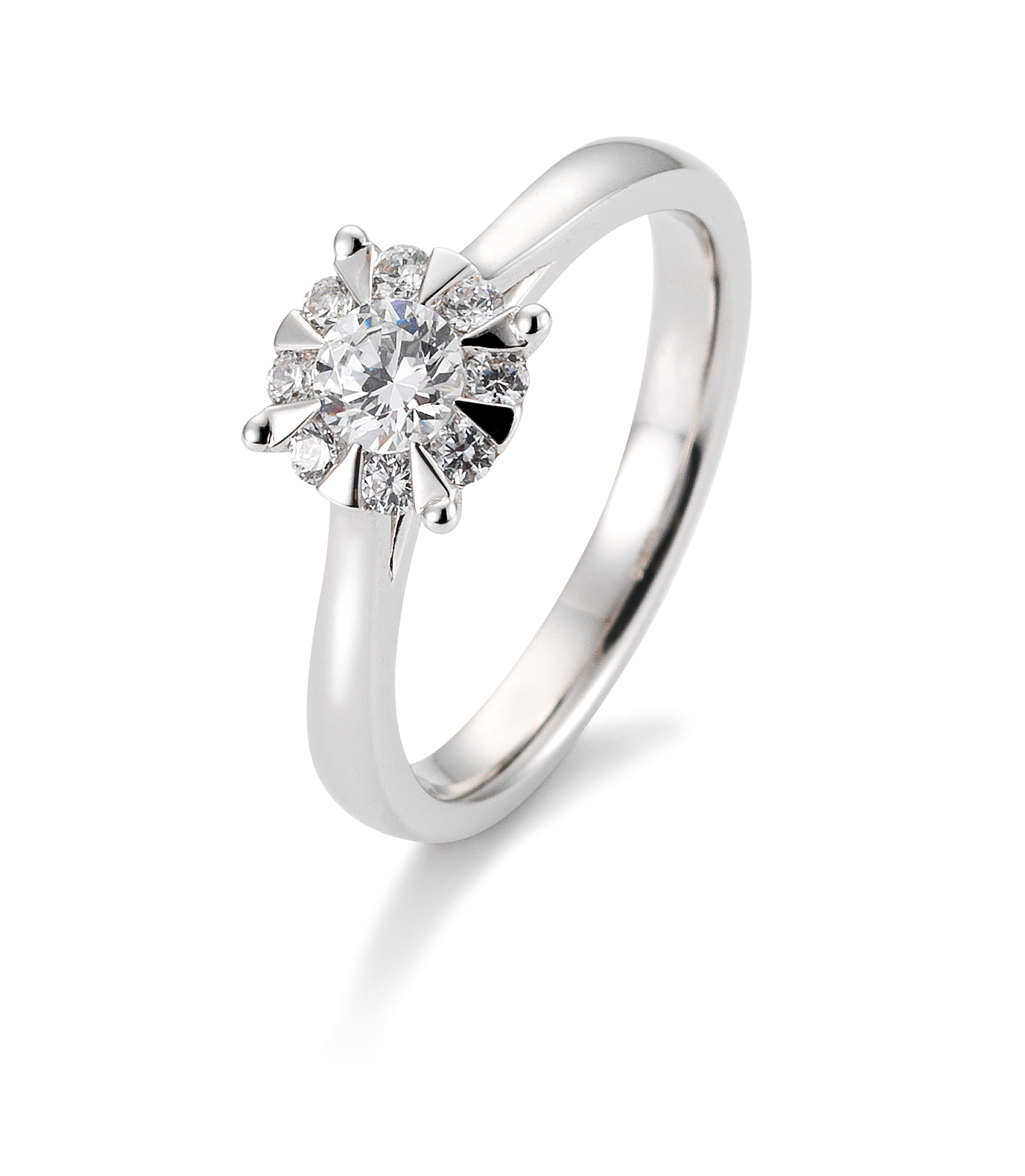 Damenring Platin mit Diamant B-41-057660-6Pt-L
