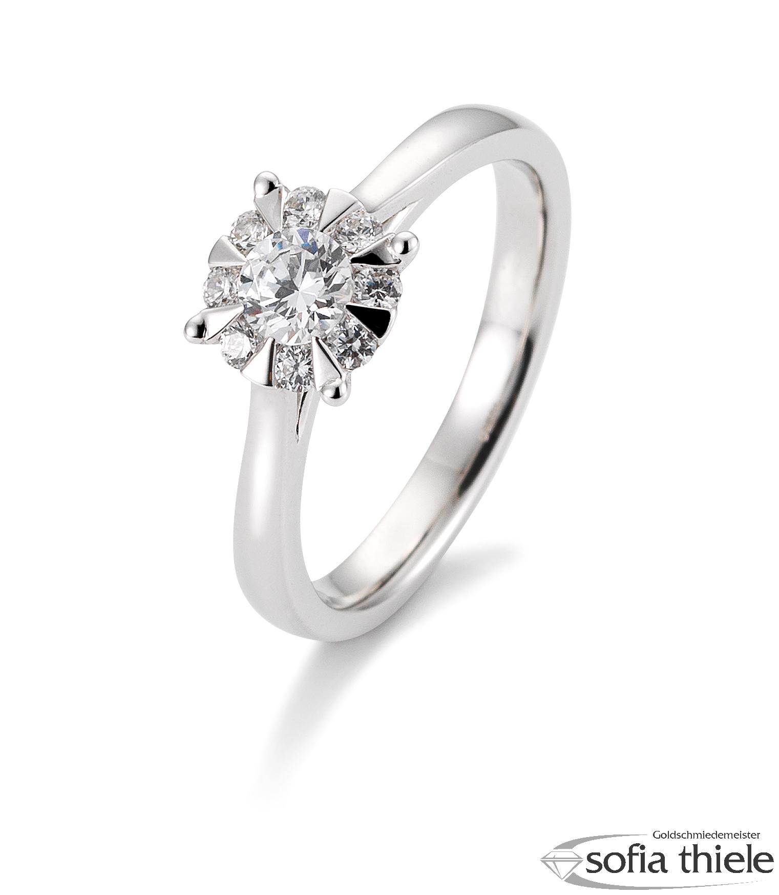 Damenring Platin mit Diamant B-41-057660-6Pt-L Damenring Platin mit Diamant B-41-057660-6Pt-L