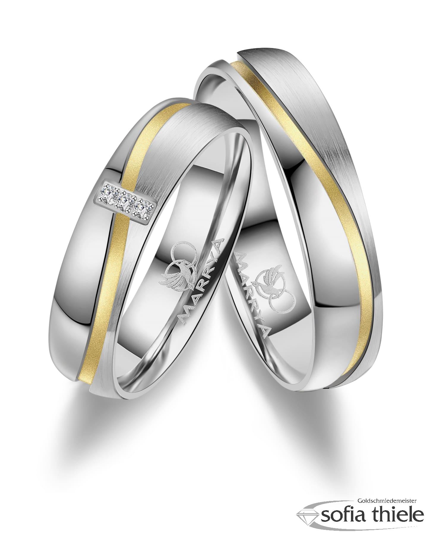 Trauringe Edelstahl Paar ES-15 Trauringe Edelstahl Paar ES-15