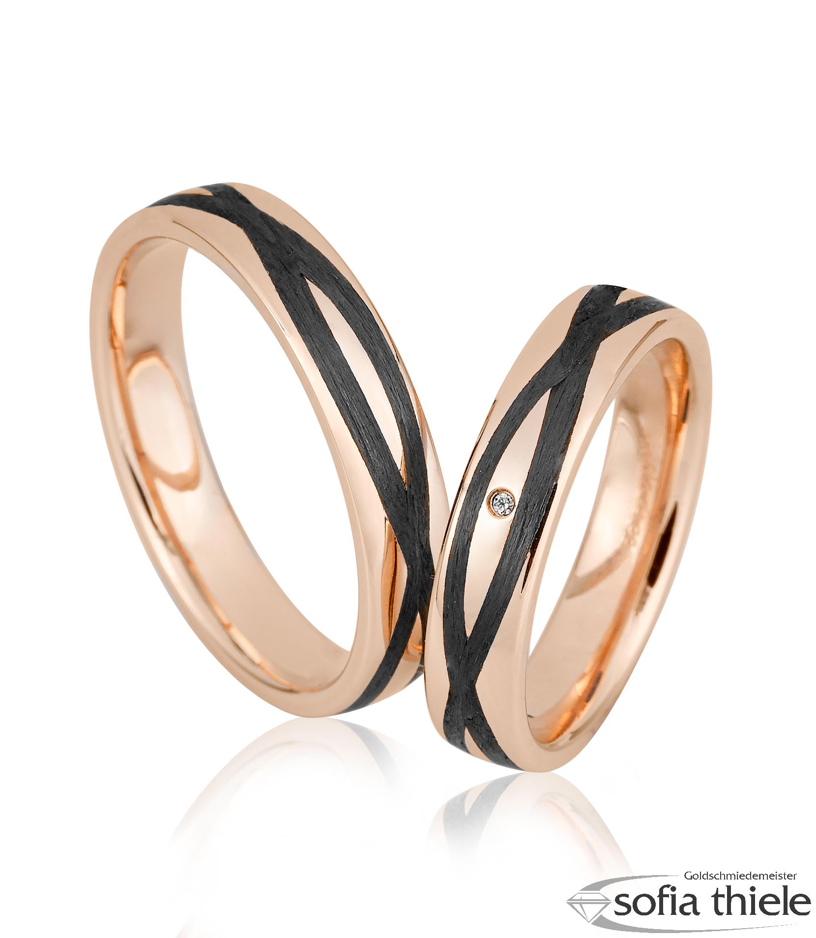 Trauringe Gold Paar B-48-06515-16